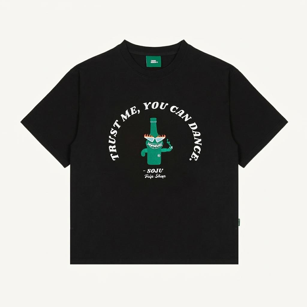 그린소주자수 반팔티셔츠 1