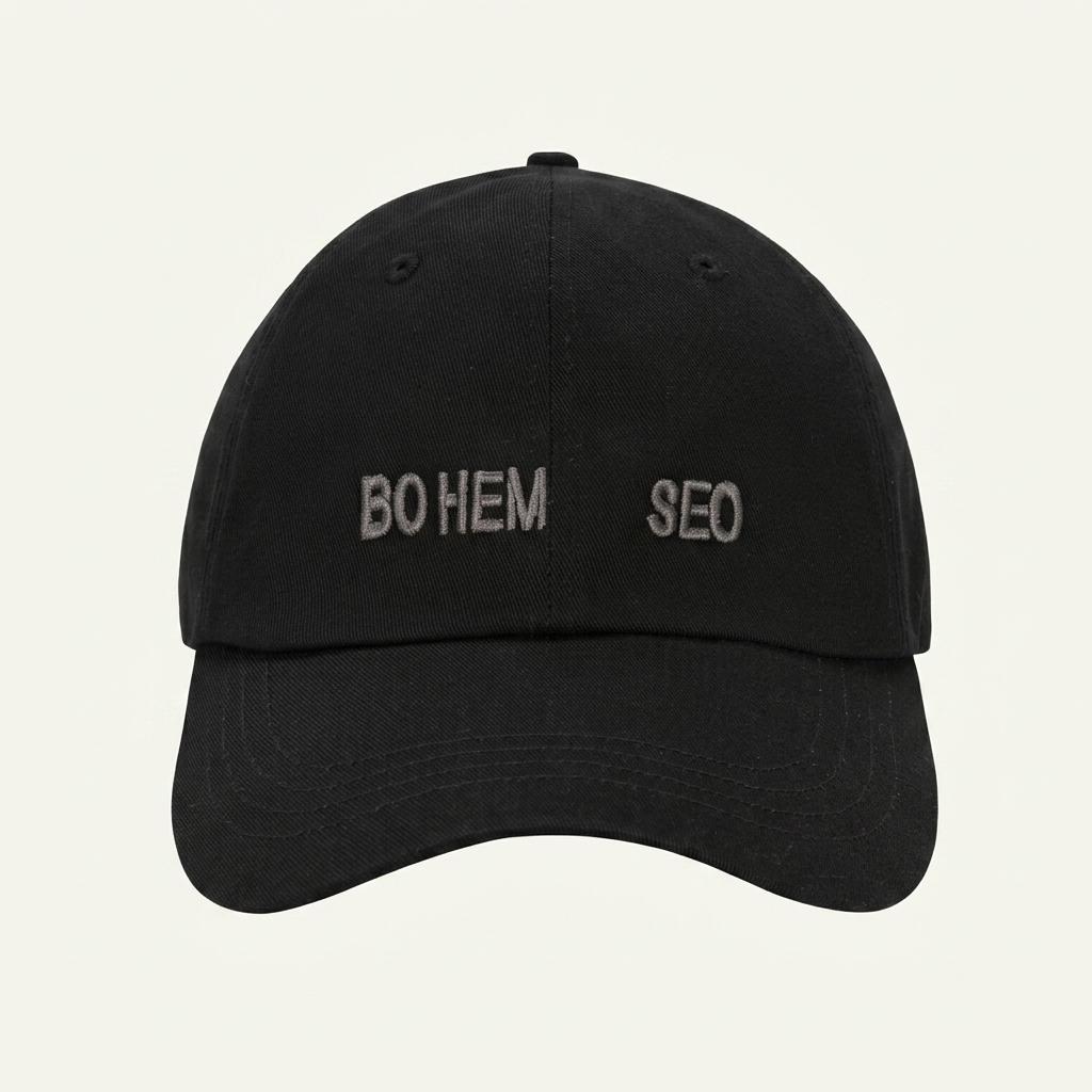 보헤미안서울 베이직 로고 볼캡 블랙