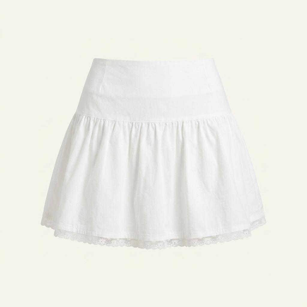 블랙업 센도버 코튼 펀칭 플레어 미니 스커트팬츠 1