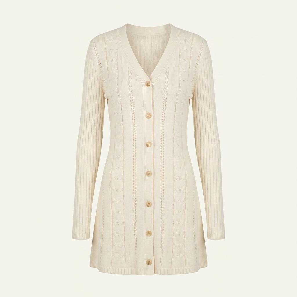 어반드레스 Punching Knit Dress IVORY 1