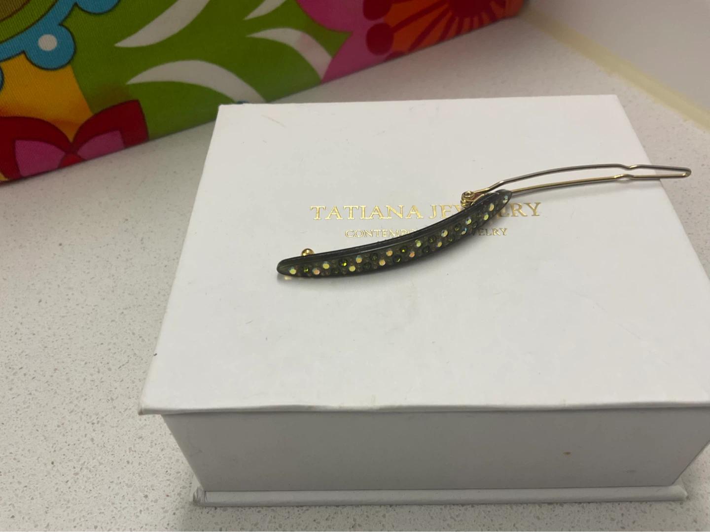 큐빅 헤어핀 6cm 새상품 2