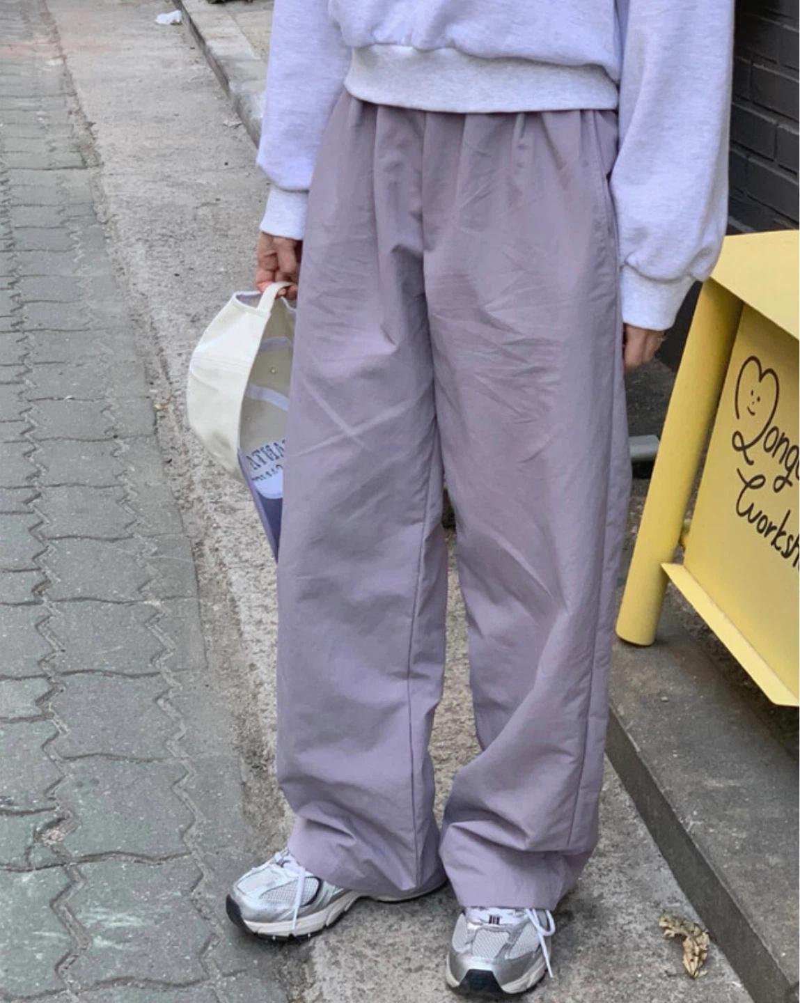  나일론 밴딩 팬츠 1+1 4