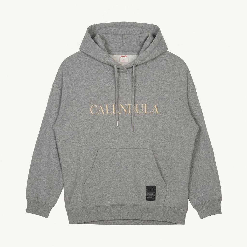 스파오 CALENDULA 기모 그레이 후드티 1