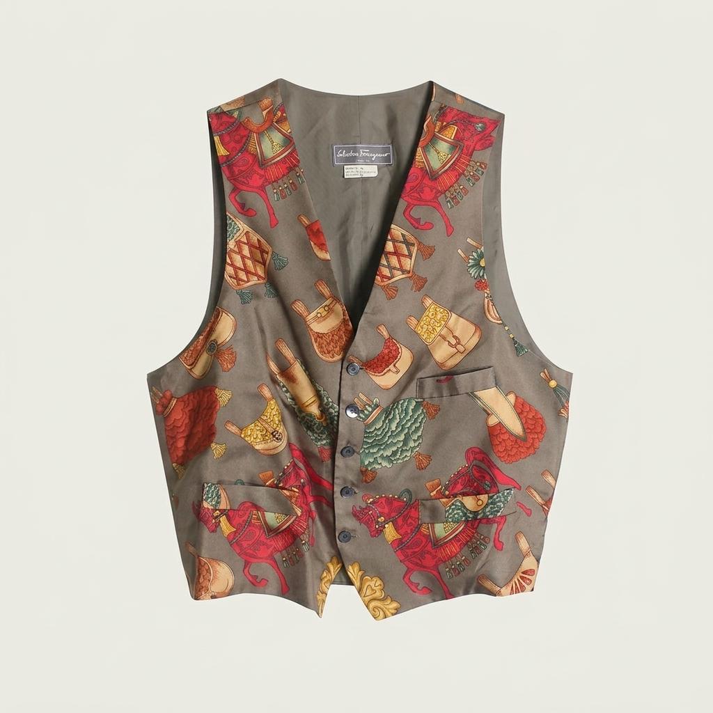 Salvatore Ferragamo [100% Silk] [Made in ITALY] 1