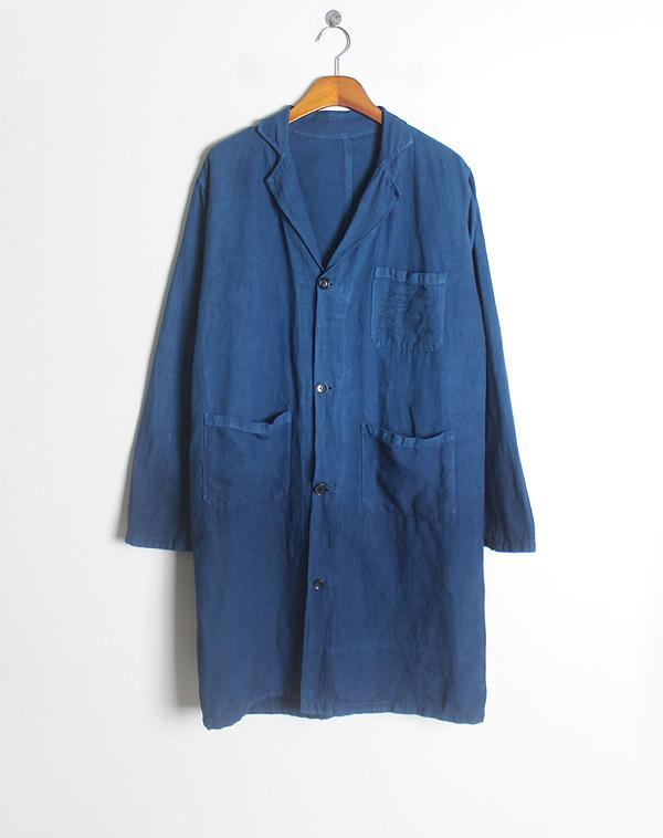 Indigo Dyed 100% Linen Coat 2