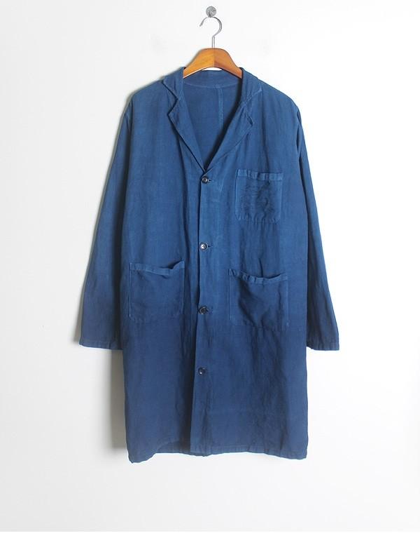 Indigo Dyed 100% Linen Coat 3