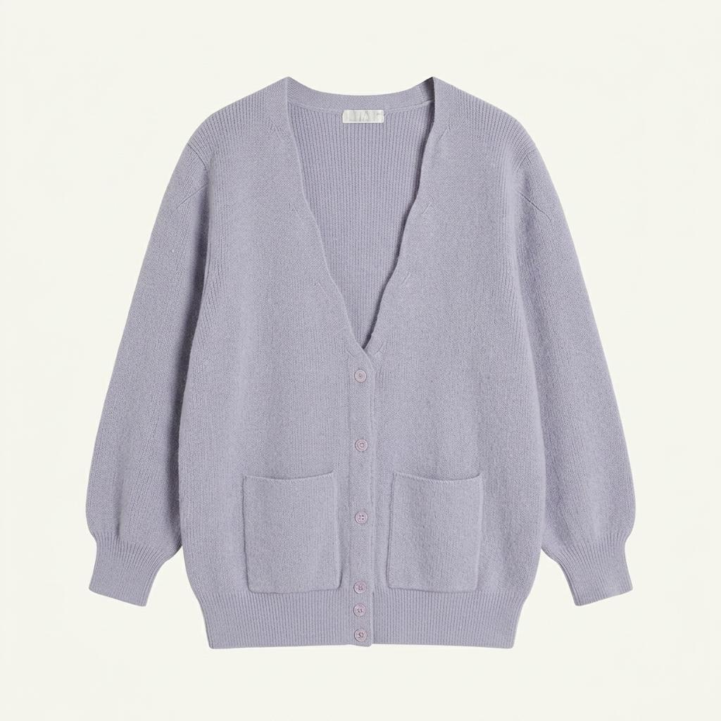 100% Wool Knit Cardigan 1