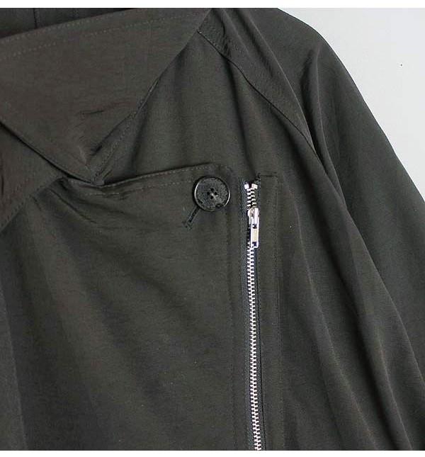 Cotton, Nylon Belted Long Coat [미사용품] 5