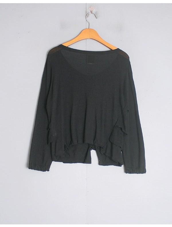 Linen, Rayon Blend Knit Cardigan 11