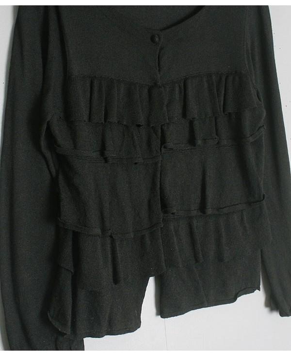 Linen, Rayon Blend Knit Cardigan 5