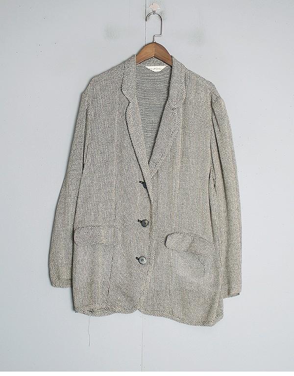 Linen, Rayon Blend Retro JKT 3