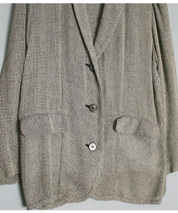 Linen, Rayon Blend Retro JKT 5