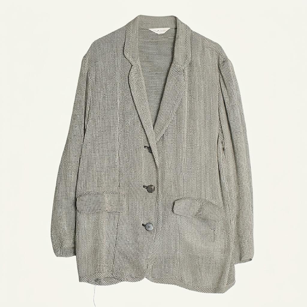 Linen, Rayon Blend Retro JKT 1