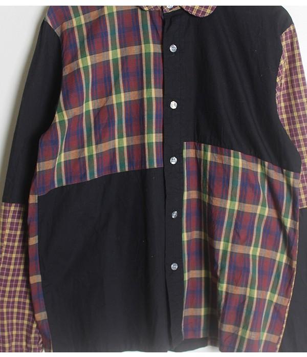 Cotton Patch-work Women's Shirt 5