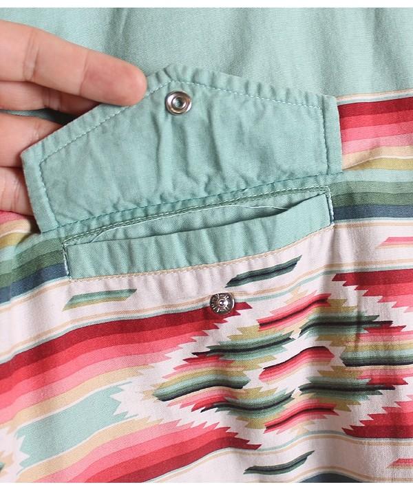 Ethnic Pattern Cotton Shirt 6