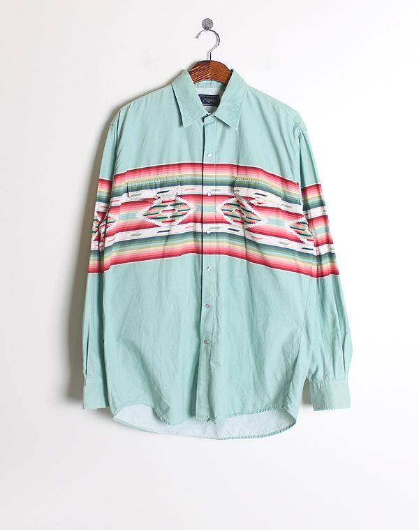 Ethnic Pattern Cotton Shirt 2