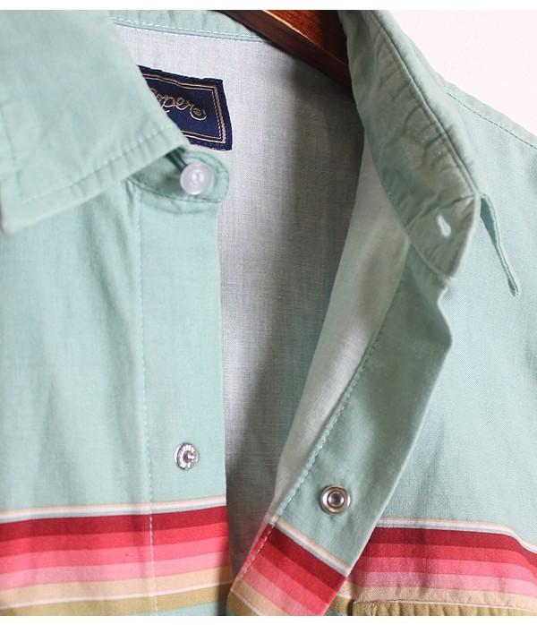 Ethnic Pattern Cotton Shirt 7