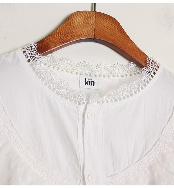 Lace Detail Cotton Blouse 5
