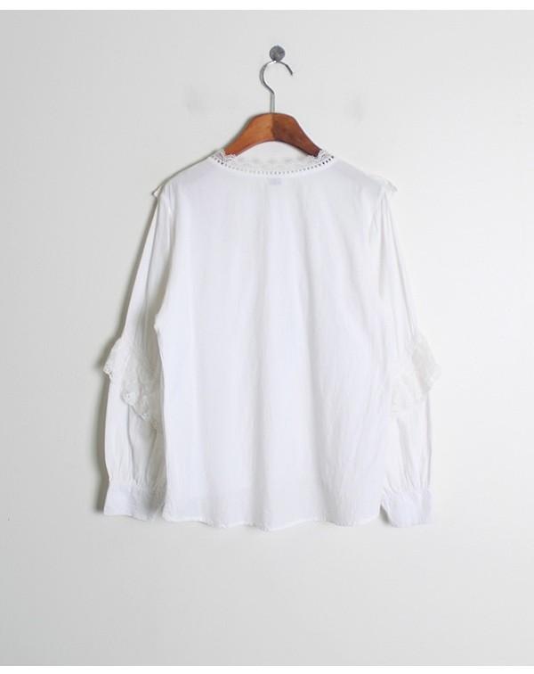 Lace Detail Cotton Blouse 9