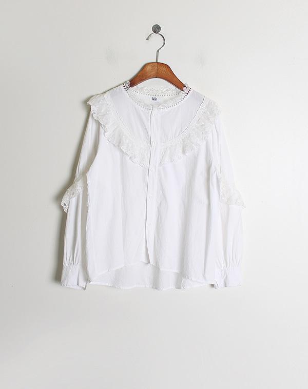 Lace Detail Cotton Blouse 2
