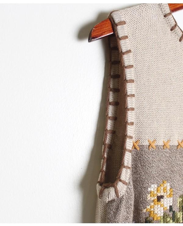 100% Wool Knit Vest 6
