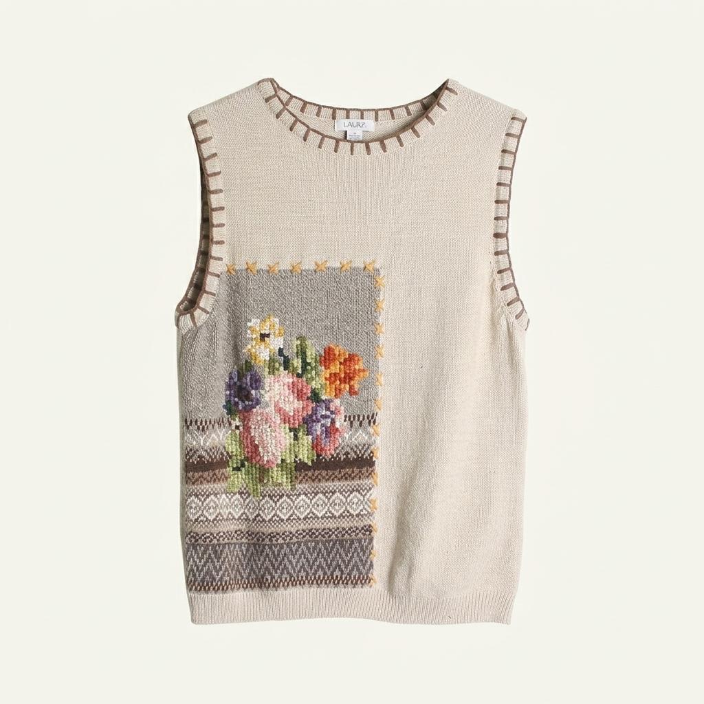100% Wool Knit Vest 1
