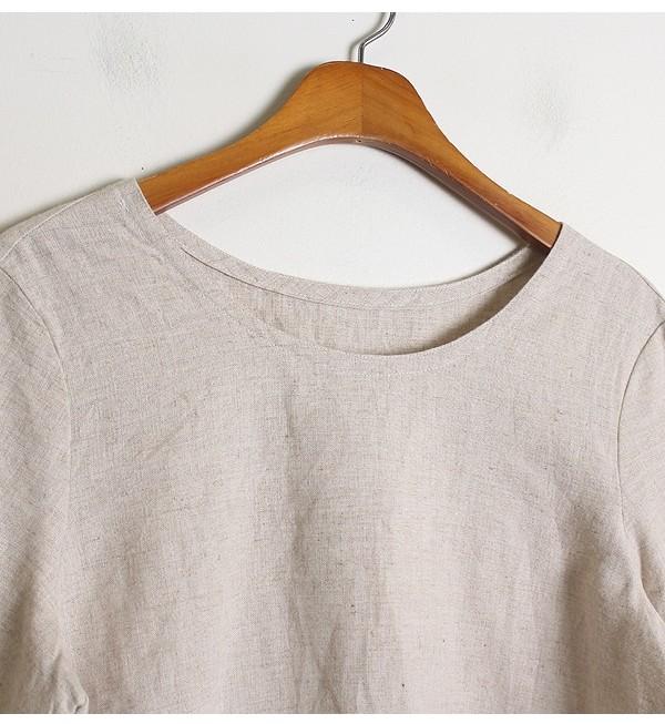 Lace Detail 100% Linen Top 4
