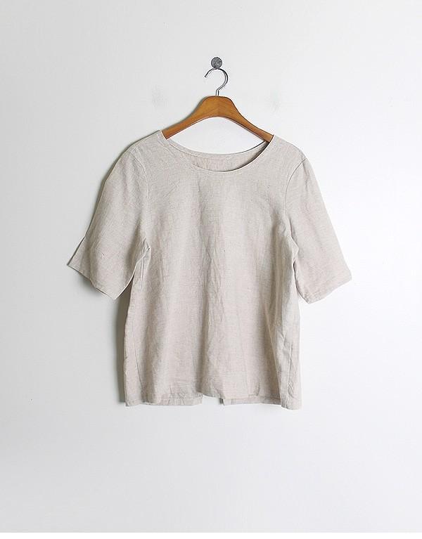 Lace Detail 100% Linen Top 3