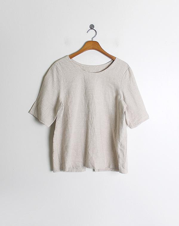 Lace Detail 100% Linen Top 2