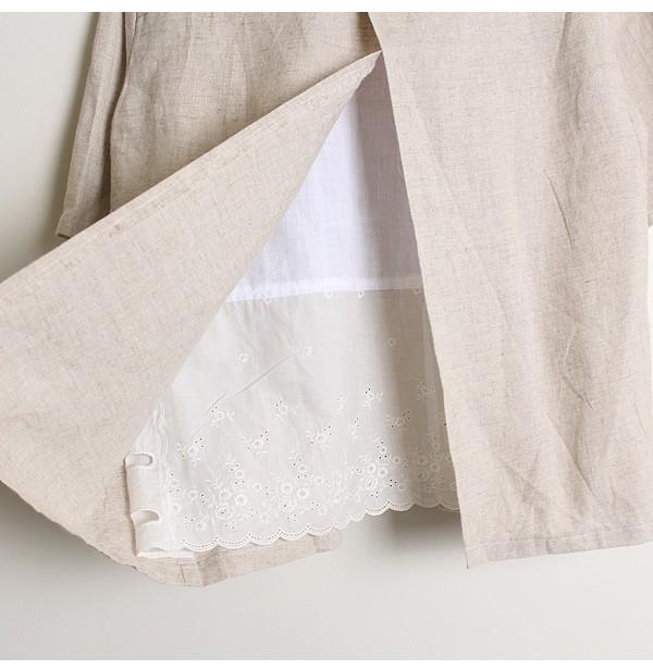 Lace Detail 100% Linen Top 9