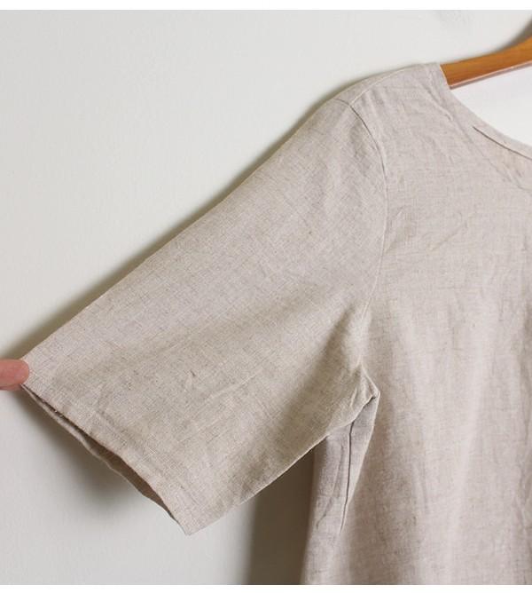 Lace Detail 100% Linen Top 5