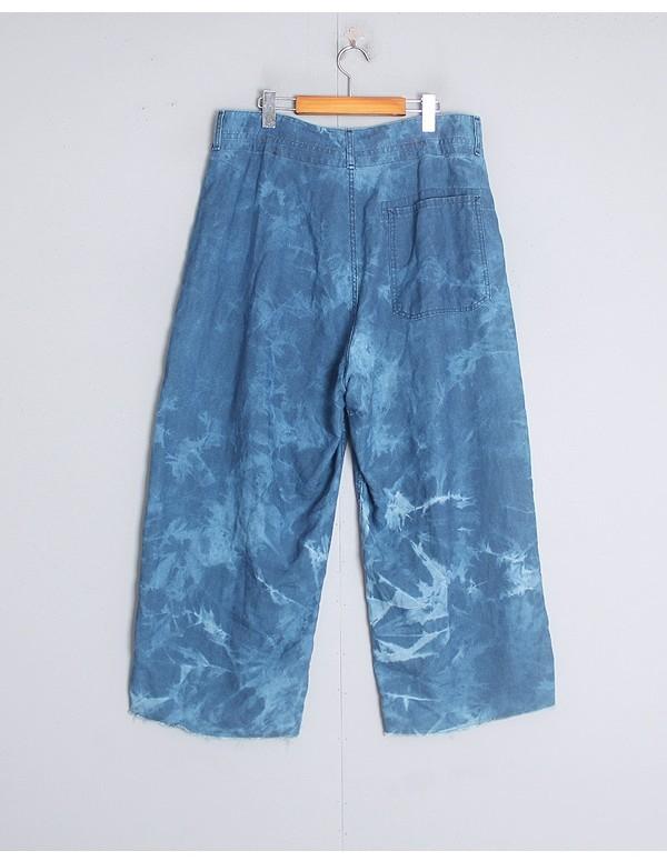 Indigo-Dyed Linen Pants 10