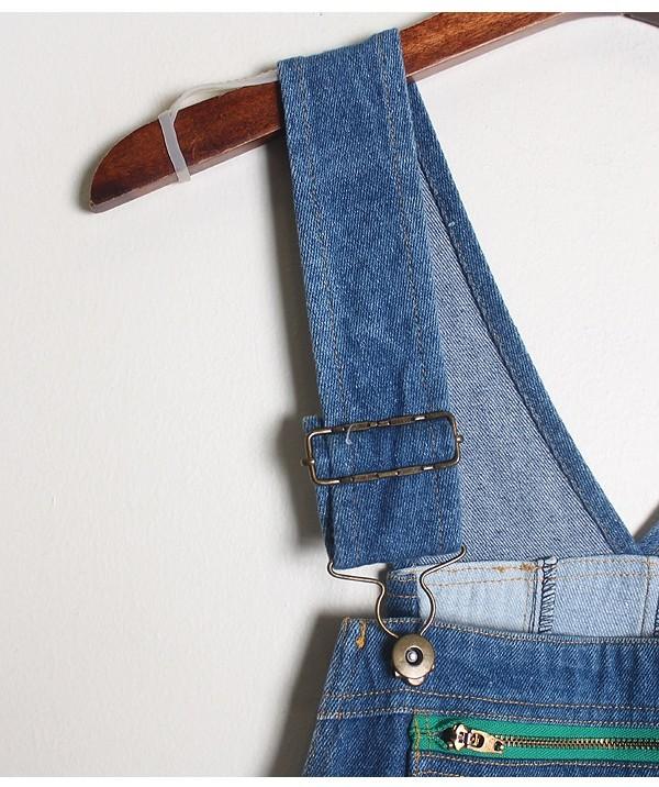 Patchwork Denim Overall Long OPC 6