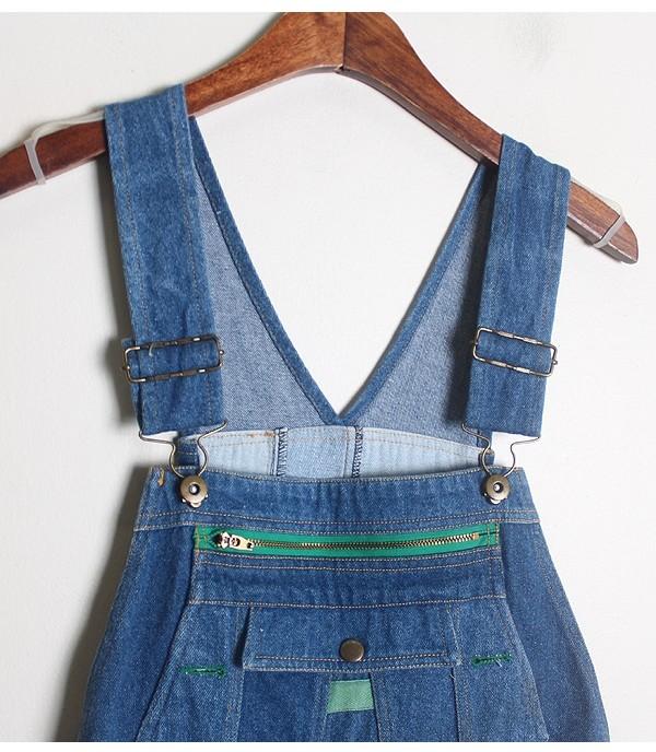 Patchwork Denim Overall Long OPC 4