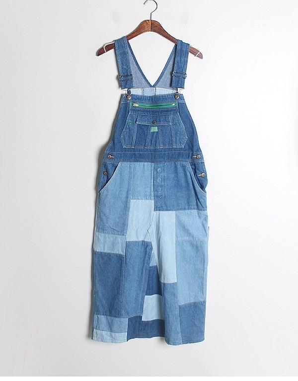 Patchwork Denim Overall Long OPC 3