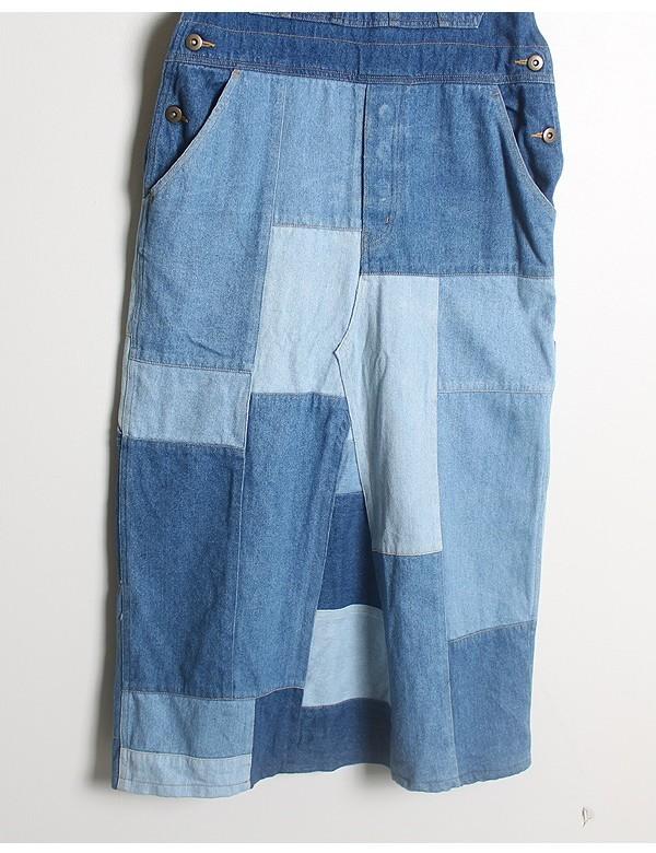 Patchwork Denim Overall Long OPC 7