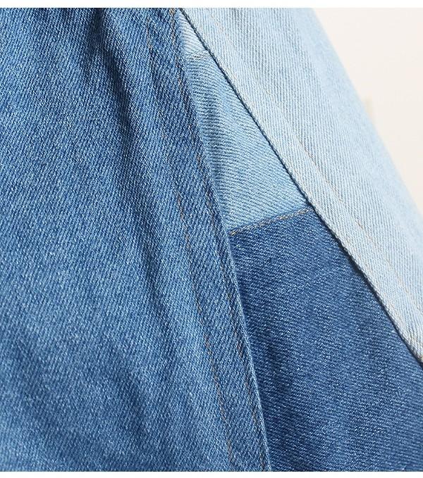 Patchwork Denim Overall Long OPC 10