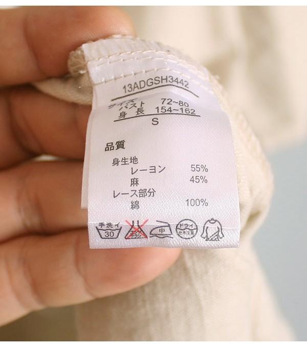 Linen, Rayon Lace Detail OPC 10