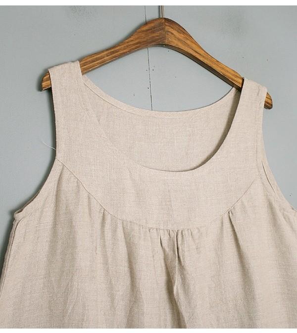 100% Linen Sleeveless OPC 4