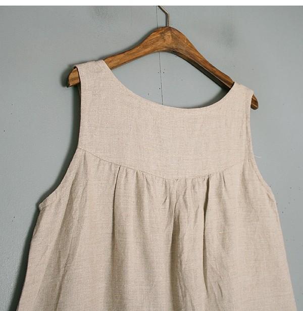 100% Linen Sleeveless OPC 7