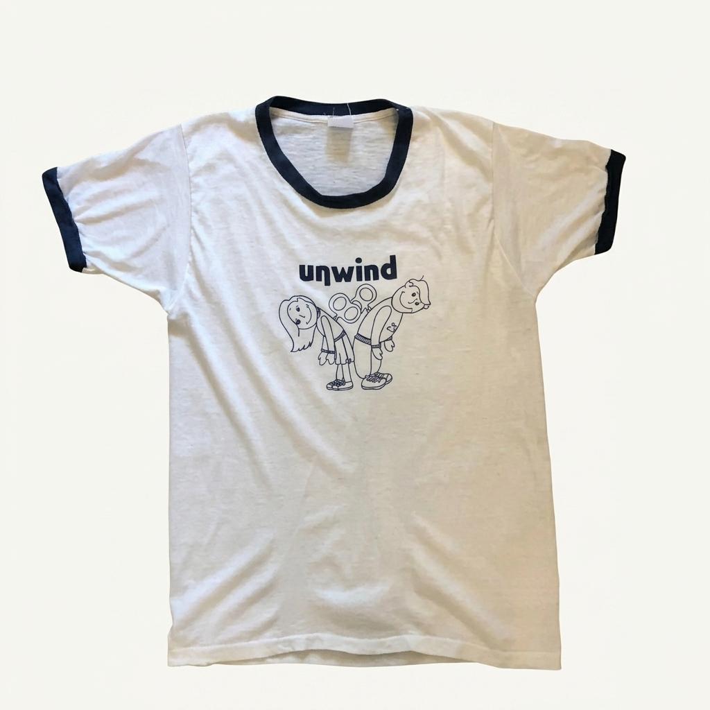 70s~90s Ringer T-shirt-L 1