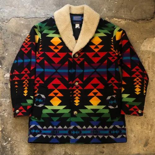 90s Pendleton Navajo Coat USA made - 38 2