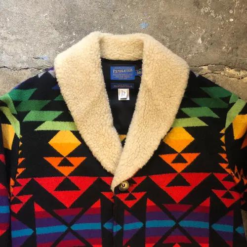 90s Pendleton Navajo Coat USA made - 38 3