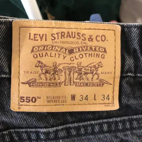 90s Levi's 550 denim pants USA made - 32 7