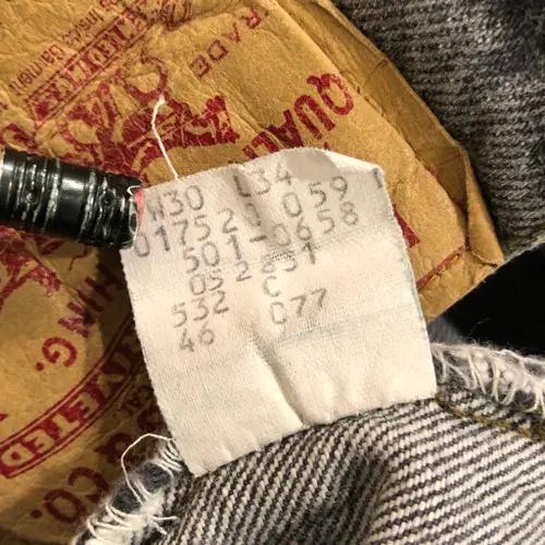 80s Levi's 501 denim pants USA made - 28 5