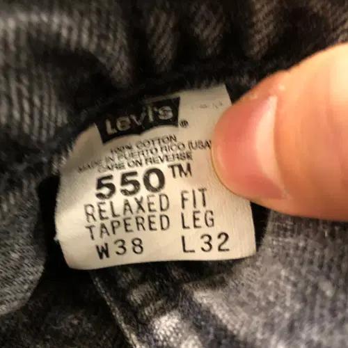 90s Levi's 550 denim pants - 36 4