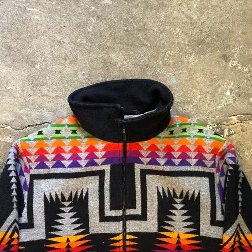 70s Pendleton Native American Jacket - L 4
