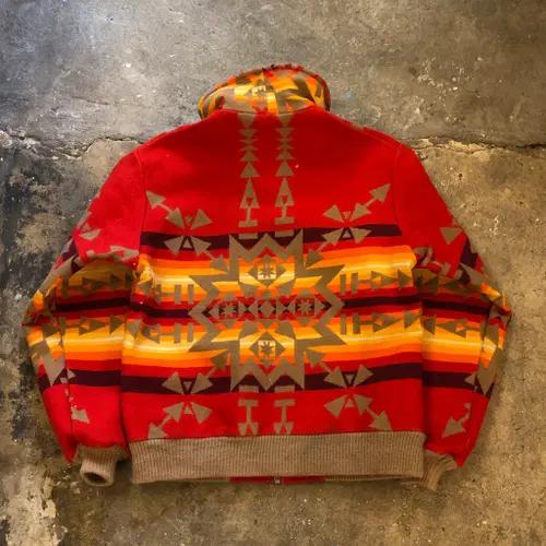 60s Pendleton Native American Jacket - M 9