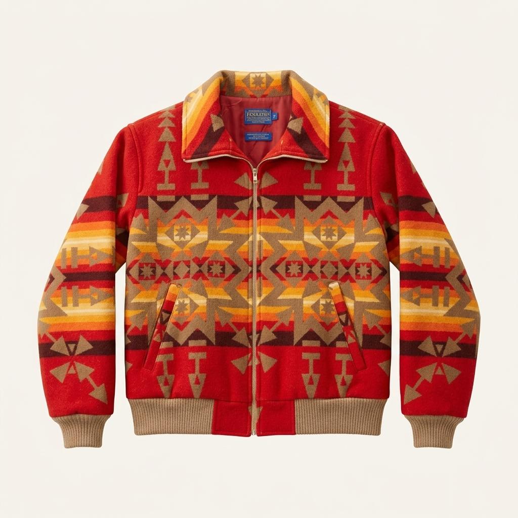 60s Pendleton Native American Jacket - M 1