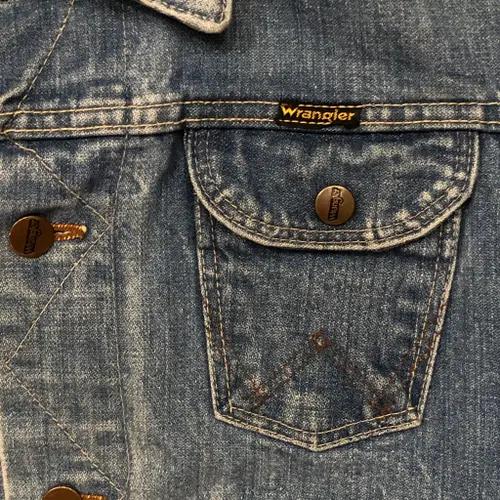 70s wrangler 124MJ Denim Jacket - S 5